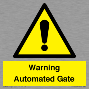 Warning Automated Gate